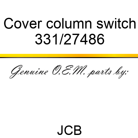 Cover, column switch 331/27486