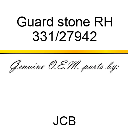 Guard, stone RH 331/27942