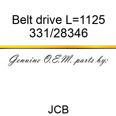Belt, drive, L=1125 331/28346