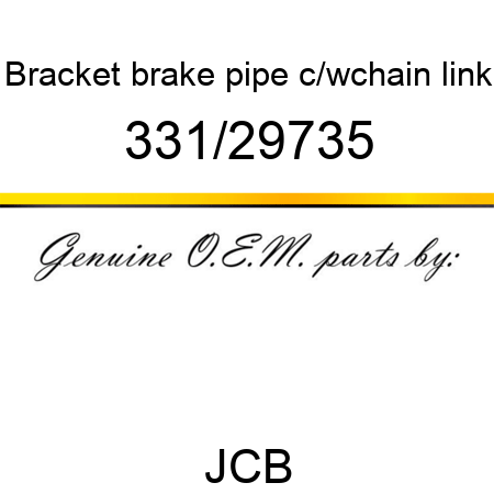 Bracket, brake pipe, c/wchain link 331/29735