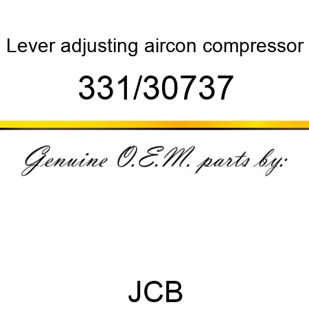 Lever, adjusting, aircon compressor 331/30737