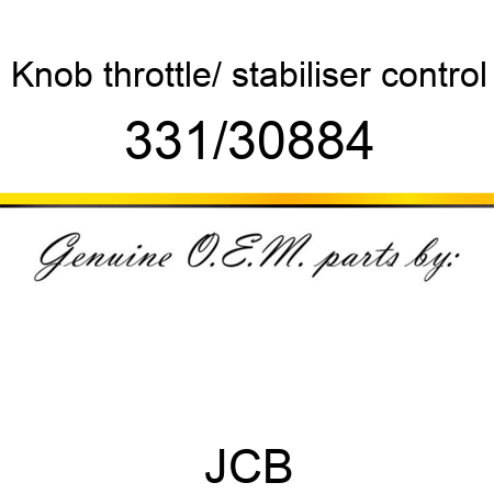 Knob, throttle/, stabiliser control 331/30884