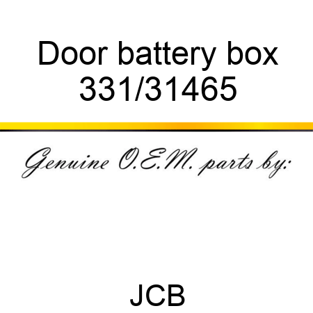 Door, battery box 331/31465