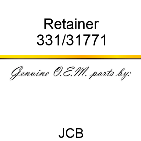 Retainer 331/31771