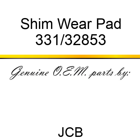 Shim, Wear Pad 331/32853