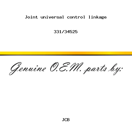 Joint, universal, control linkage 331/34525
