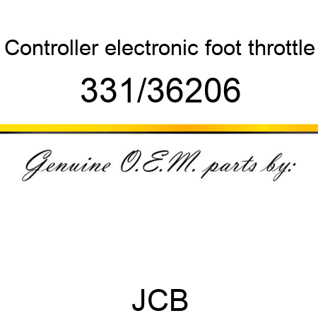 Controller, electronic, foot throttle 331/36206