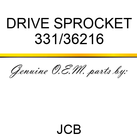 DRIVE SPROCKET 331/36216