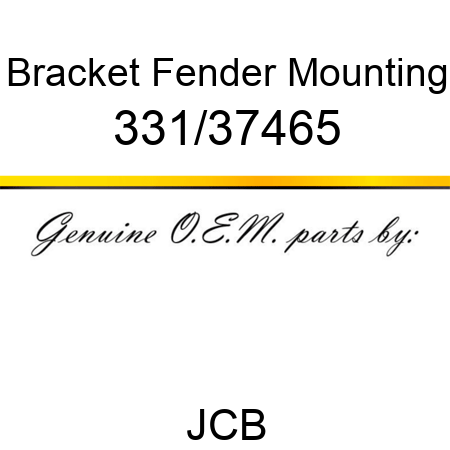 Bracket, Fender Mounting 331/37465