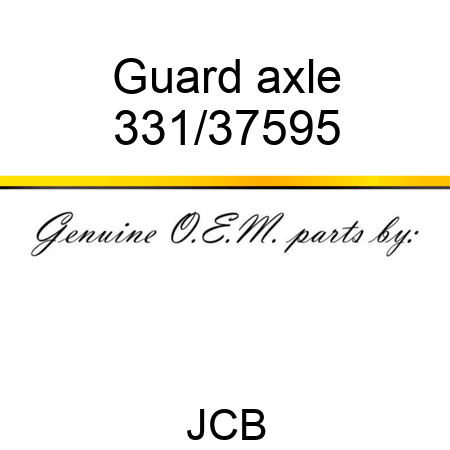 Guard, axle 331/37595