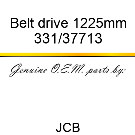 Belt, drive 1225mm 331/37713