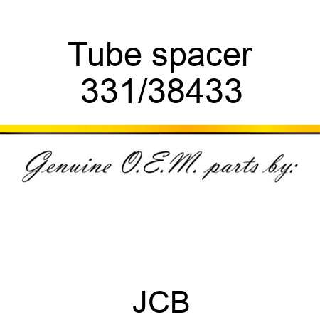 Tube, spacer 331/38433