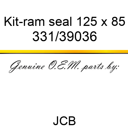 Kit-ram seal, 125 x 85 331/39036