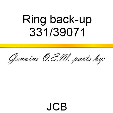 Ring, back-up 331/39071
