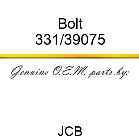 Bolt 331/39075