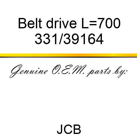 Belt, drive, L=700 331/39164