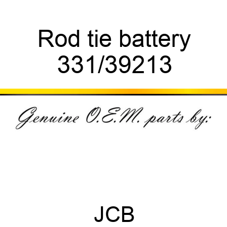 Rod, tie, battery 331/39213