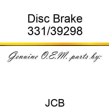 Disc, Brake 331/39298