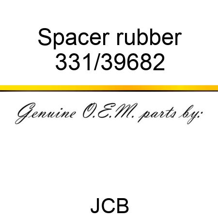 Spacer, rubber 331/39682
