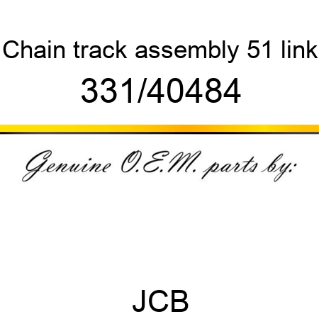 Chain, track assembly, 51 link 331/40484