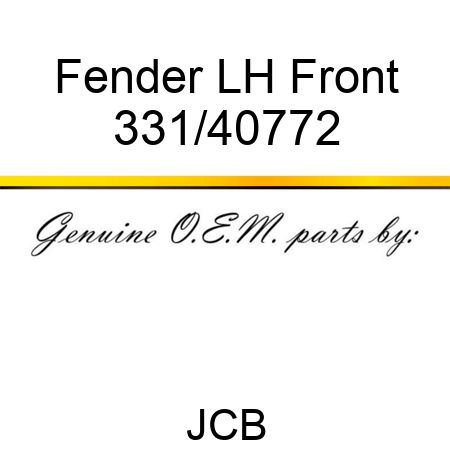 Fender, LH Front 331/40772