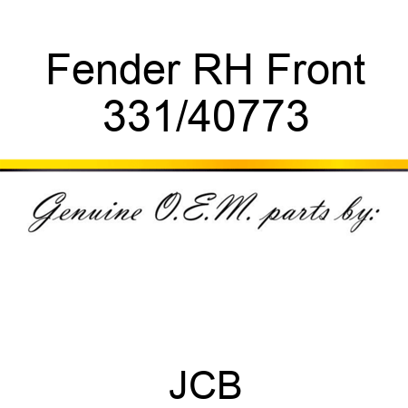 Fender, RH Front 331/40773