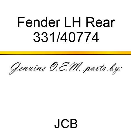 Fender, LH Rear 331/40774