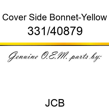 Cover, Side Bonnet-Yellow 331/40879