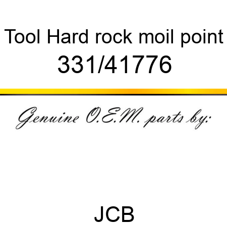 Tool, Hard rock moil point 331/41776