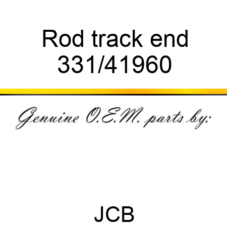 Rod, track end 331/41960