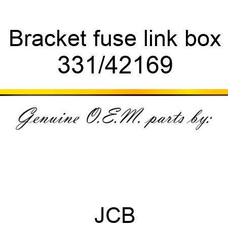 Bracket, fuse link box 331/42169