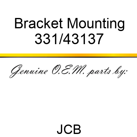 Bracket, Mounting 331/43137