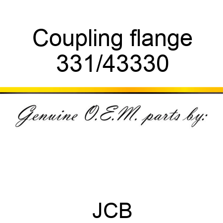 Coupling, flange 331/43330
