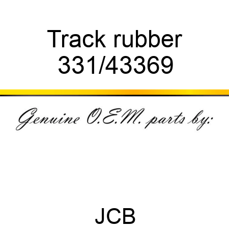 Track, rubber 331/43369