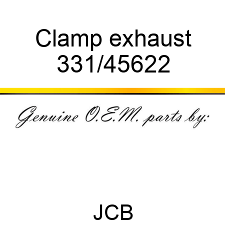 Clamp, exhaust 331/45622