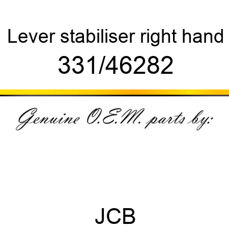 Lever, stabiliser, right hand 331/46282
