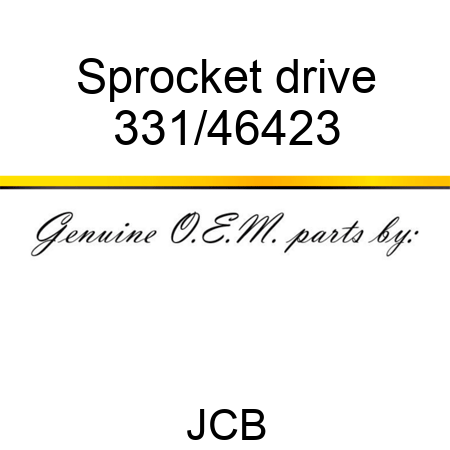 Sprocket, drive 331/46423