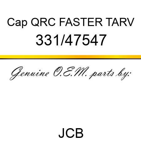 Cap, QRC, FASTER TARV 331/47547