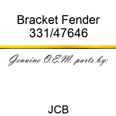 Bracket, Fender 331/47646