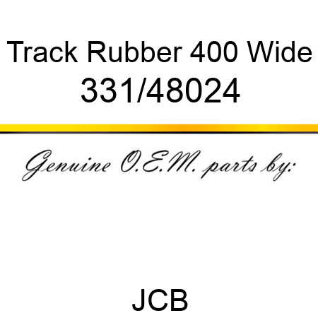 Track, Rubber 400 Wide 331/48024