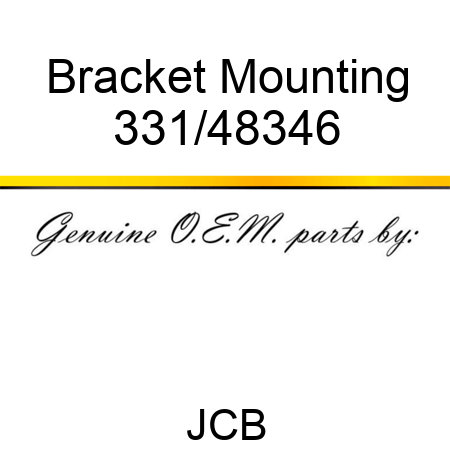 Bracket, Mounting 331/48346