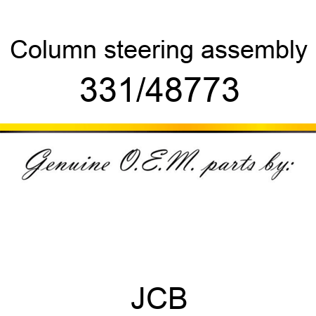 Column, steering assembly 331/48773