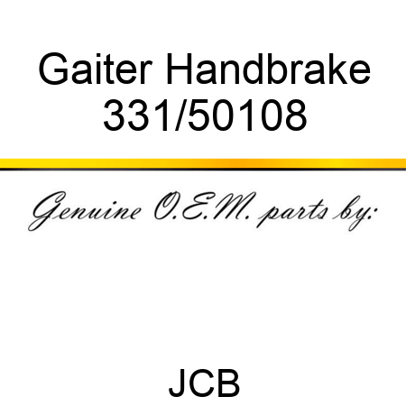 Gaiter, Handbrake 331/50108