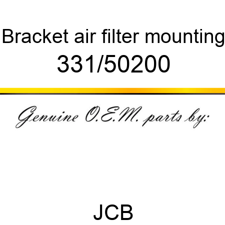 Bracket, air filter mounting 331/50200