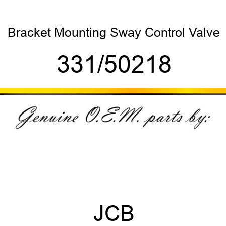 Bracket, Mounting, Sway Control Valve 331/50218