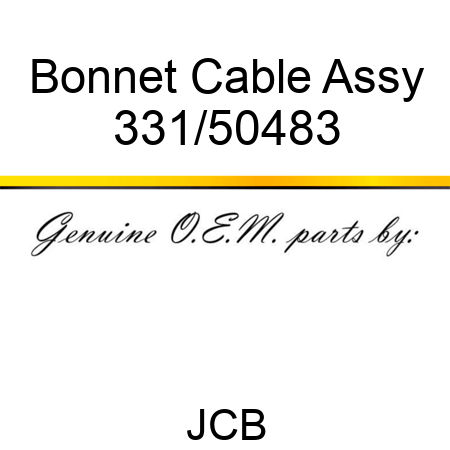 Bonnet Cable Assy 331/50483
