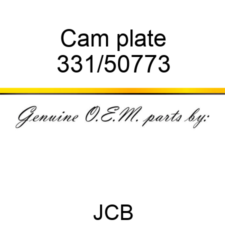 Cam, plate 331/50773