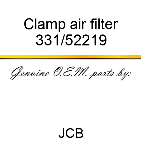Clamp, air filter 331/52219