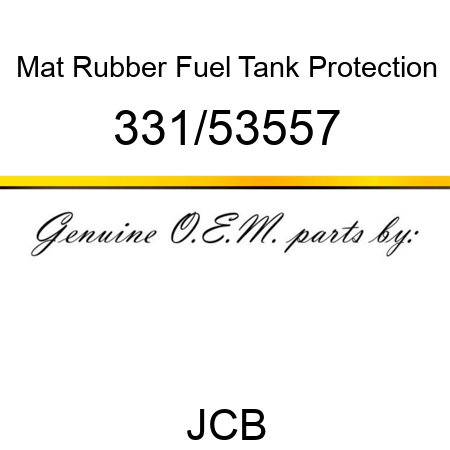 Mat, Rubber, Fuel Tank Protection 331/53557