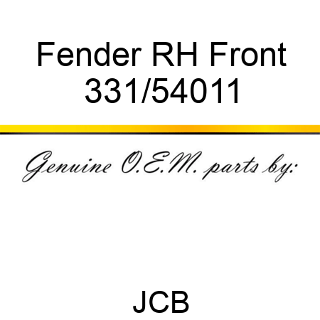Fender, RH Front 331/54011